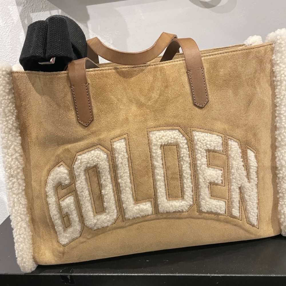 Brand new shearling golden goose tote!!